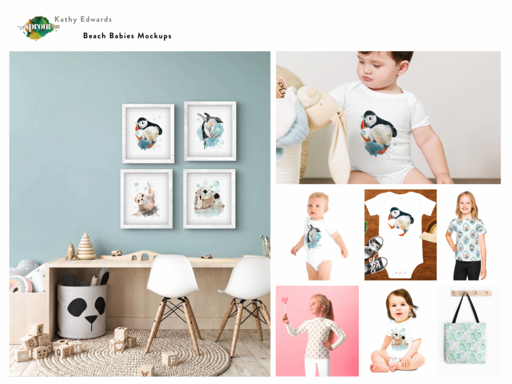 Beach Babies Mockups