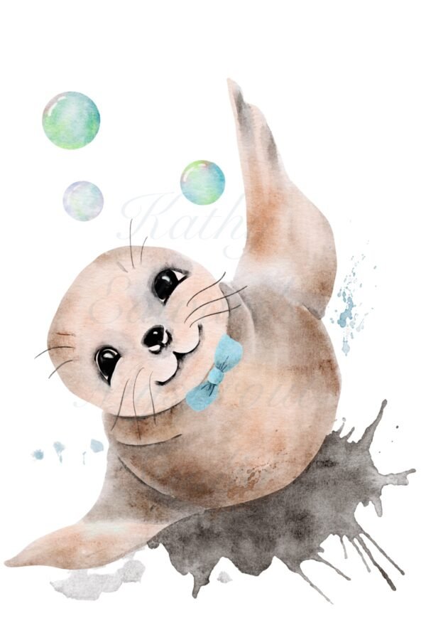 Watermarked baby Seal