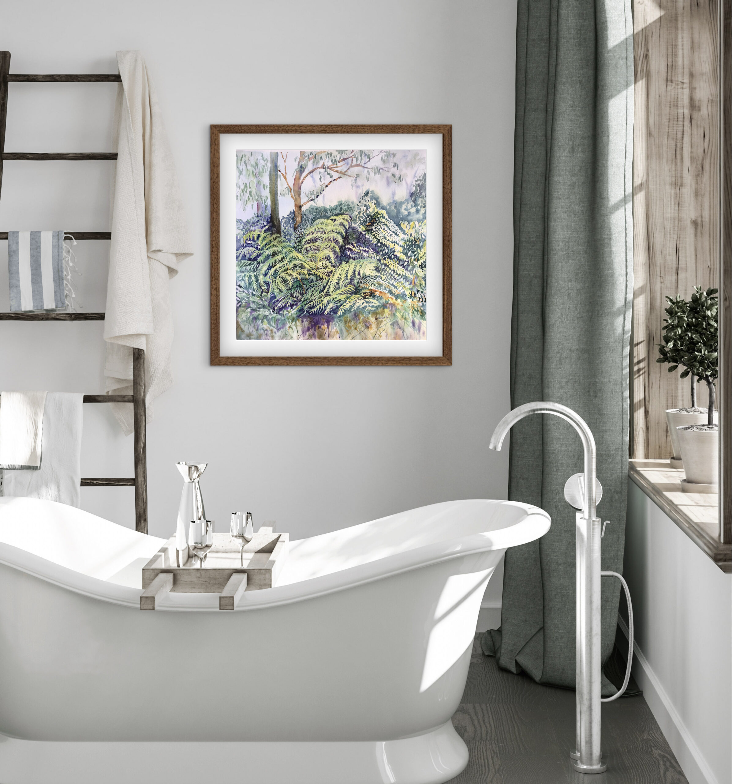 whispers in the wild watercolourfine art poster 25x25 cm / 10x10″ whispers in the wild watercolourfine art poster 25x25 cm / 10x10″