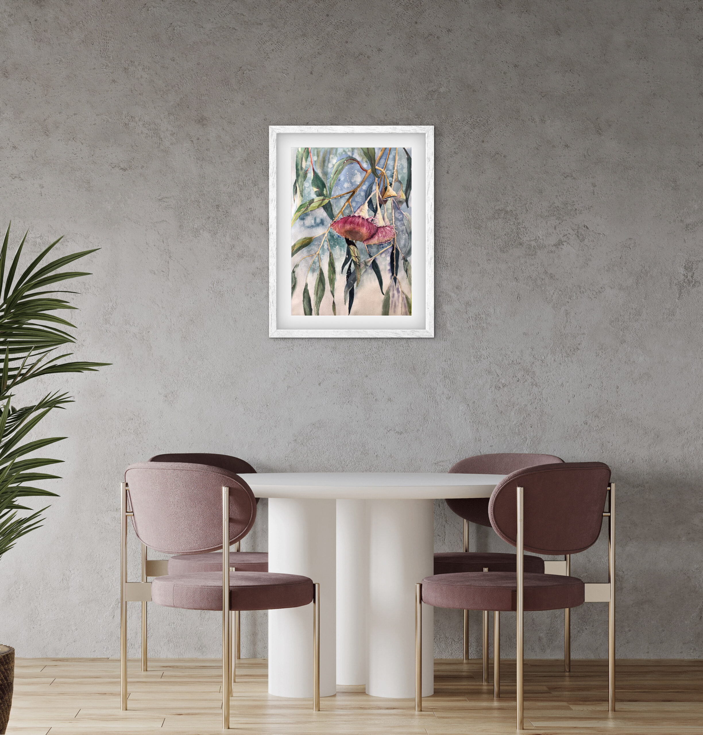 red gum watercolour fine art poster red gum watercolour fine art poster