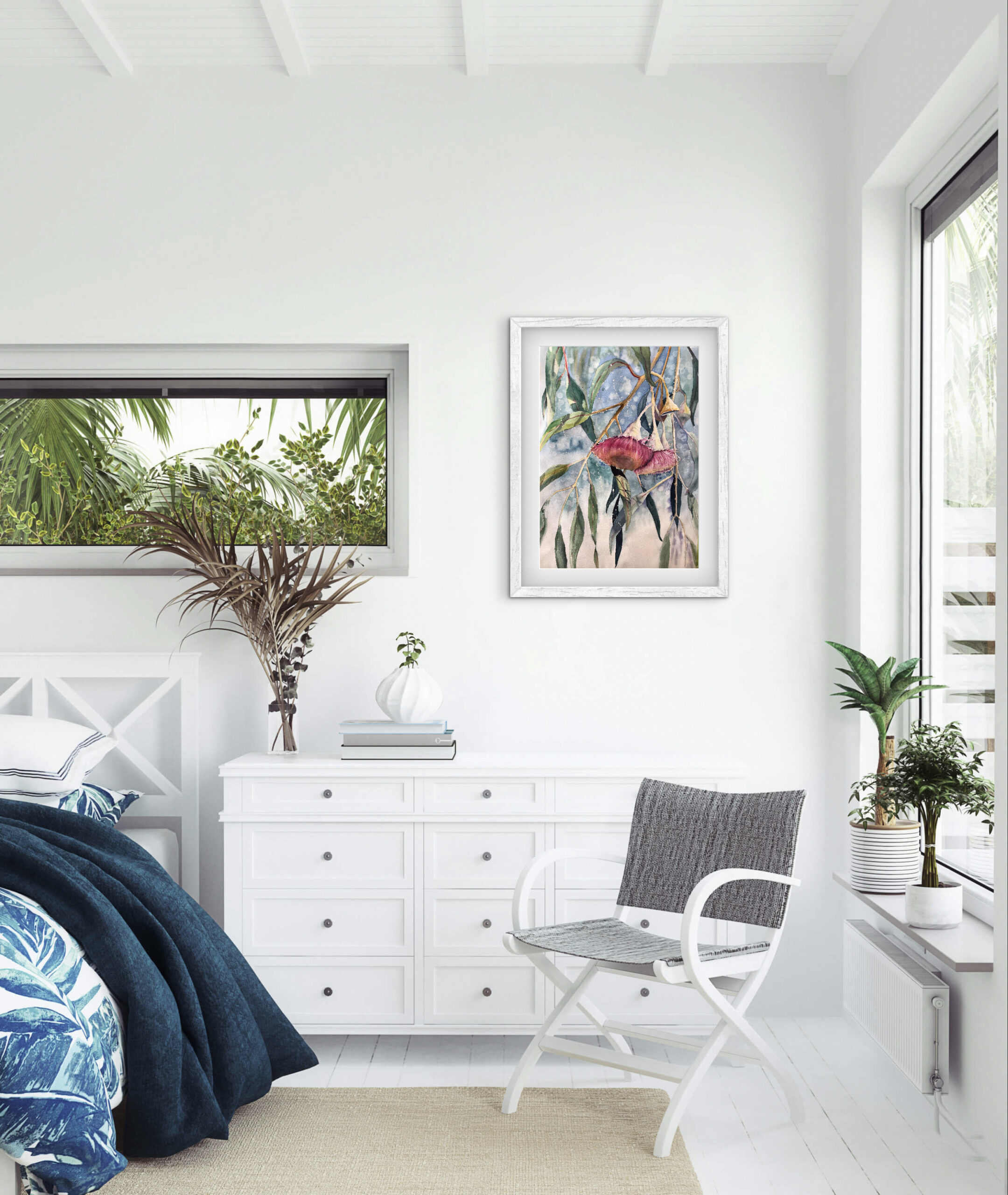 red gum watercolour fine art poster red gum watercolour fine art poster